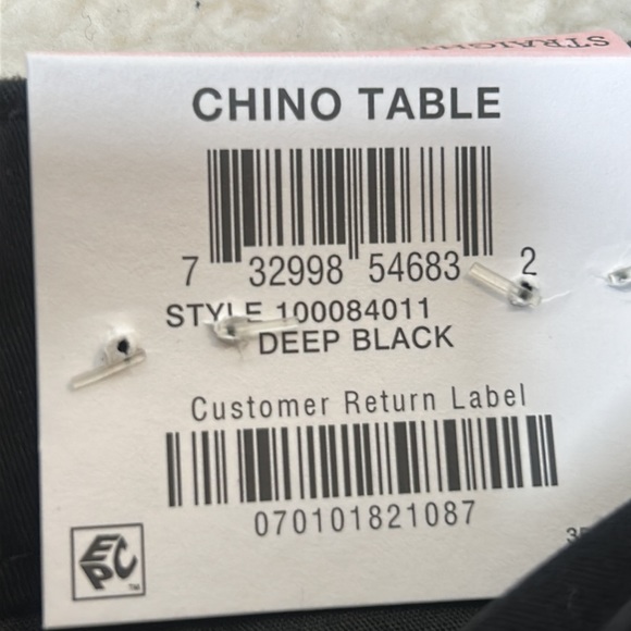 NWT Style & Co Womens Black Chino Table Straight Midrise Cotton Pants SIZE 10 - Picture 4 of 8